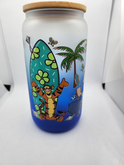 Bear and Friends Glass Tumbler