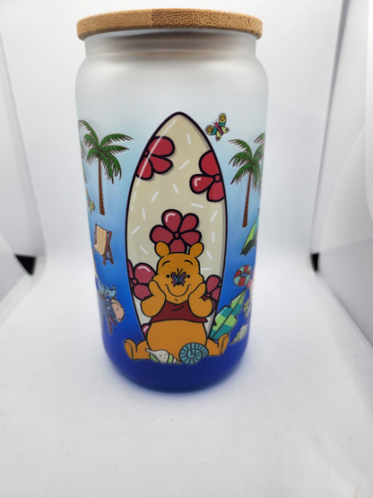 Bear and Friends Glass Tumbler
