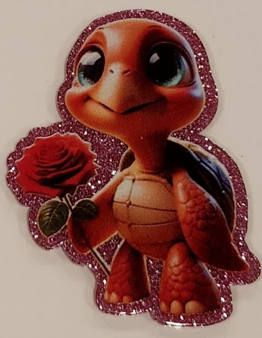 32 - Turtle with Rose