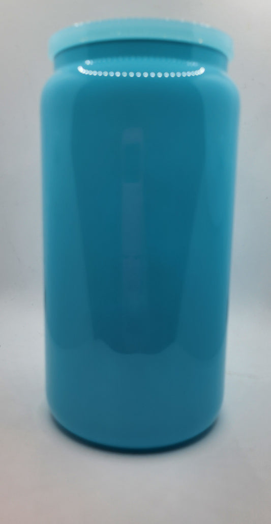 Glass Cup - Light Blue