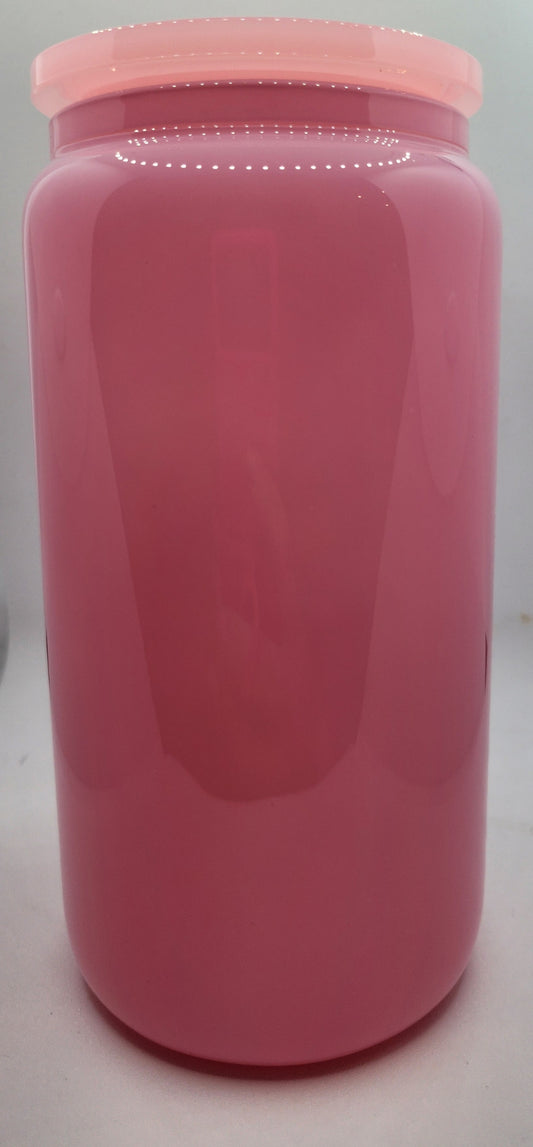 Glass Cup - Light Pink