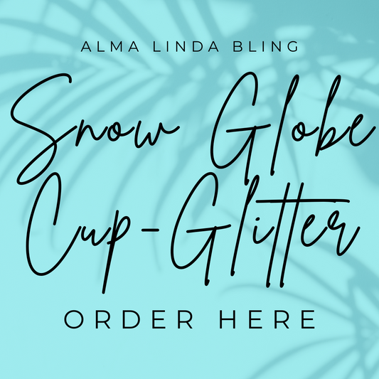 TikTok Live: Glass Snow Globe Cup - With Glitter