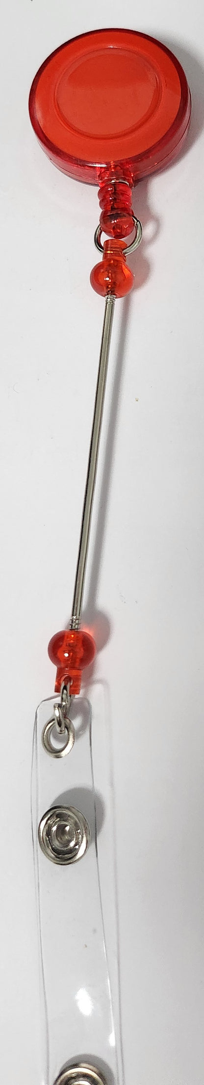 Red - Semi Transparent Badge Reel